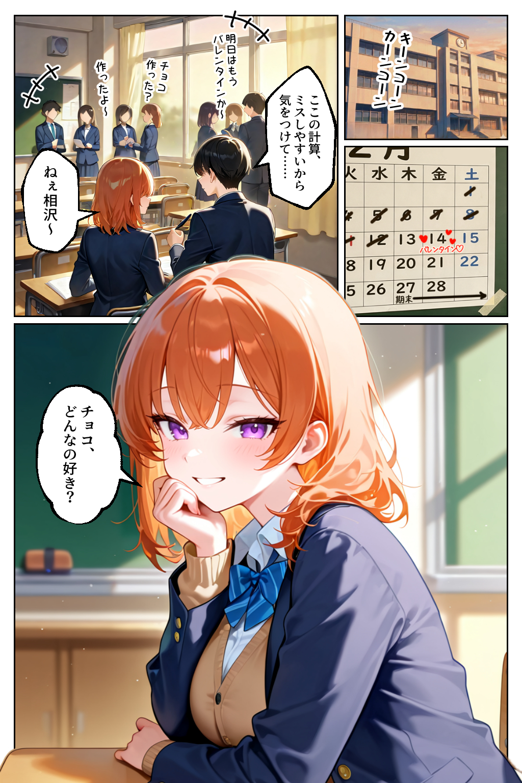 [イチャラブ堂]家出してきたクラスの人気ギャルが彼女になったらバレンタインに何度も中出しHさせてくれた話